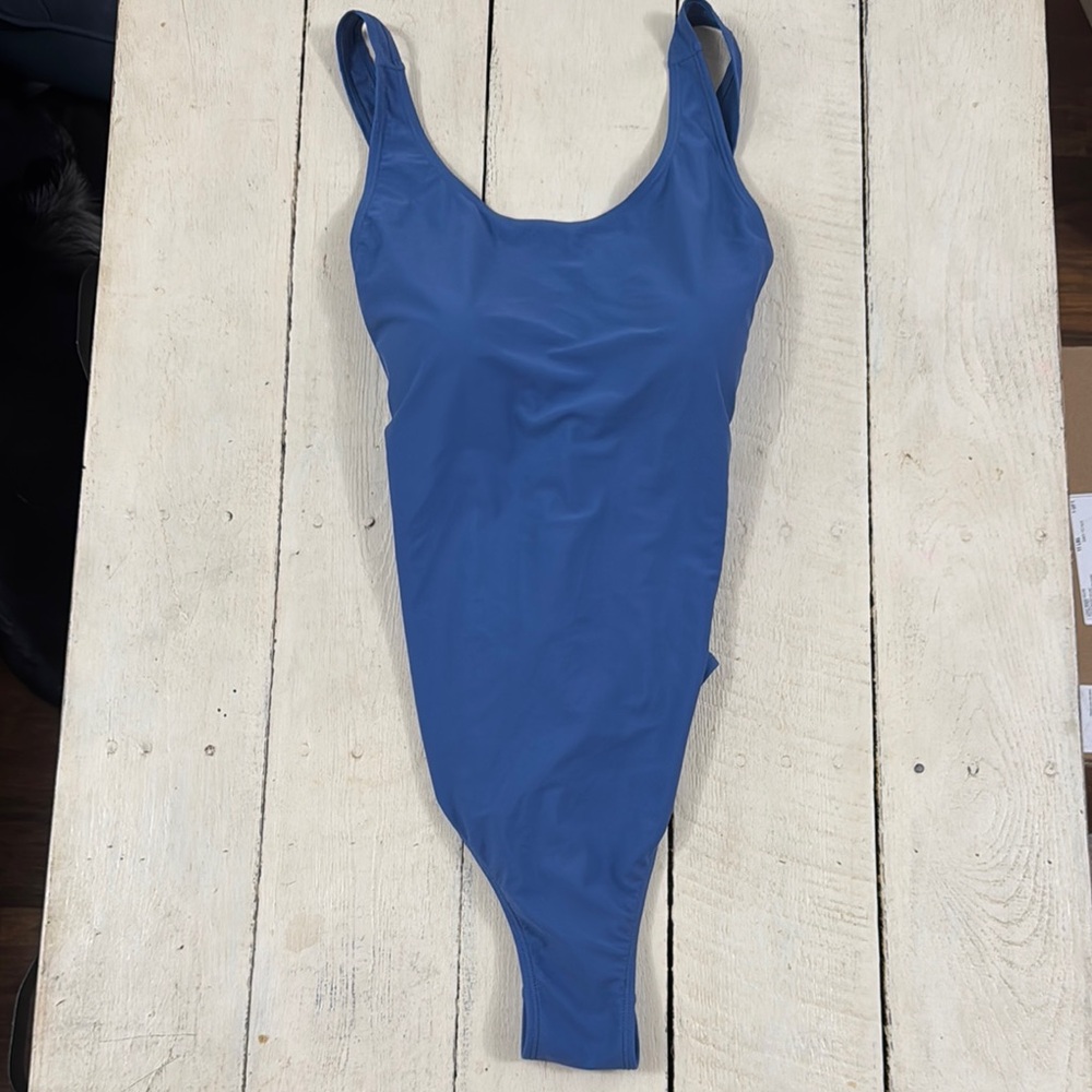 Blue One-Piece Swimsuit